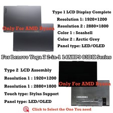 LCD Screen Assembly Display Complete For Lenovo Yoga 7 2-in-1 14AHP9 83DK0006JP