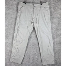 KUHL Mens Kontra Pants Khaki Beige Straight Leg Outdoor Hiking Size 35x30