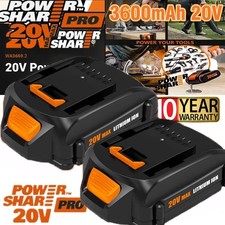 2Pack For WORX 20V MAX Extend Lithium Battery 20V WA3520 WA3525 WA3575 WG155