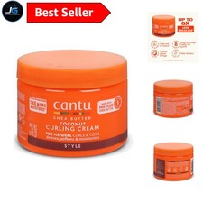 Coconut Curling Cream with Shea Butter - 12 oz for Defined, Moisturized Curls