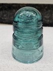 Hemingray Glass Insulator Patented Oct 8 1907 Aqua Blue Chipped Glass  — photo 5