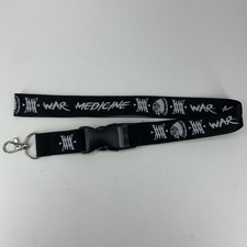 War Medicine Black Lanyard 21" Accessory ID Badge Clip Souvenir