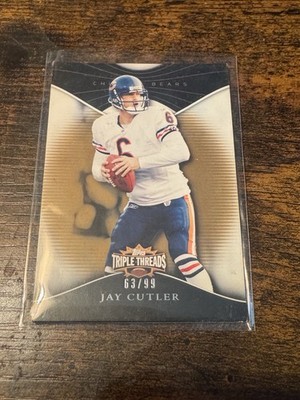 Jay Cutler 2009 Topps Triple Threads #3 Gold 63/99 Serial Numbered Bears NFL