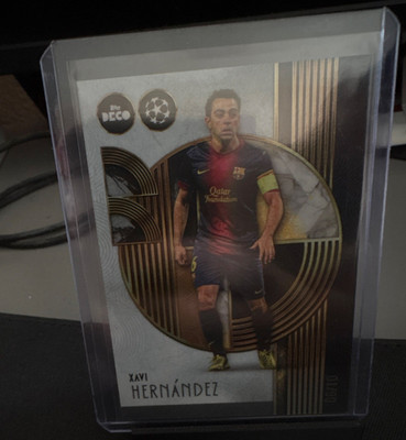Topps Deco Xavi Hernández FC Barcelona /10 jersey numbered