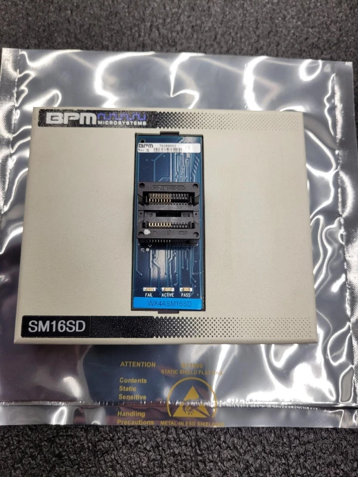 BP Microsystems  Socket Card SM16SD WX4ASM16SD Programmer Adapter 16 Pin SOIC - Image 2 of 4