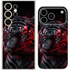 Tiger Hunter Fire Jungle King Killer Case Cover Silicone / Shockproof / MagSafe