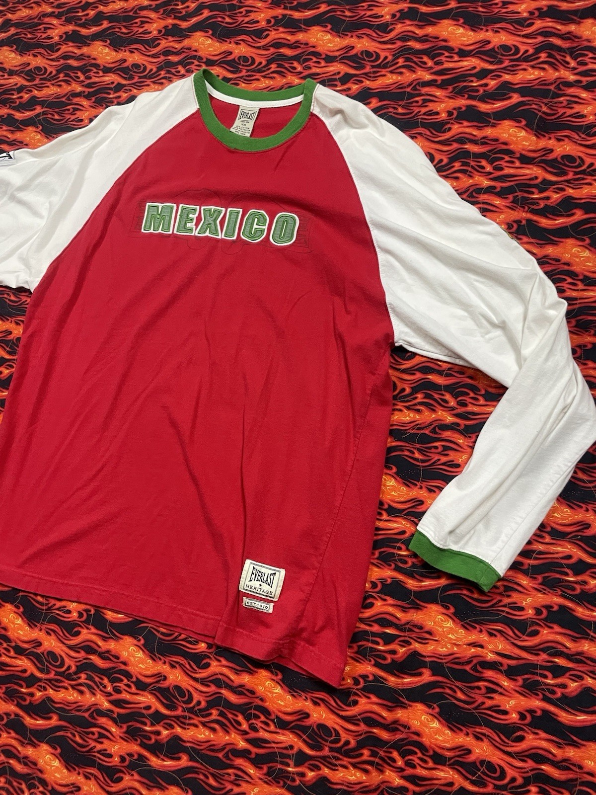 Men’s VTG Y2K Everlast Mexico Boxing International Championship 06 Shirt Rare image 3