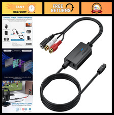 High-Quality 192kHz DAC Digital to Analog Audio Converter, SPDIF to RCA + 3.5mm