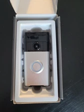 Ring video door bell 720p HD video satin nickle open box missing booklet...