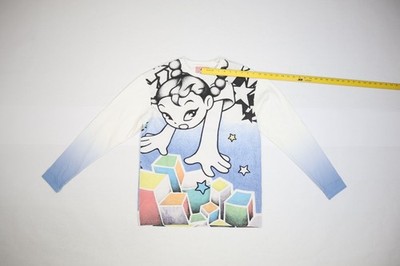 Yumin Ha Falling Star Heavyweight Cotton Long Sleeve Oversized Tee