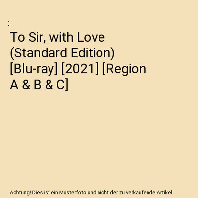 To Sir, with Love (Standard Edition) [Blu-ray] [2021] [Region A & B & C]