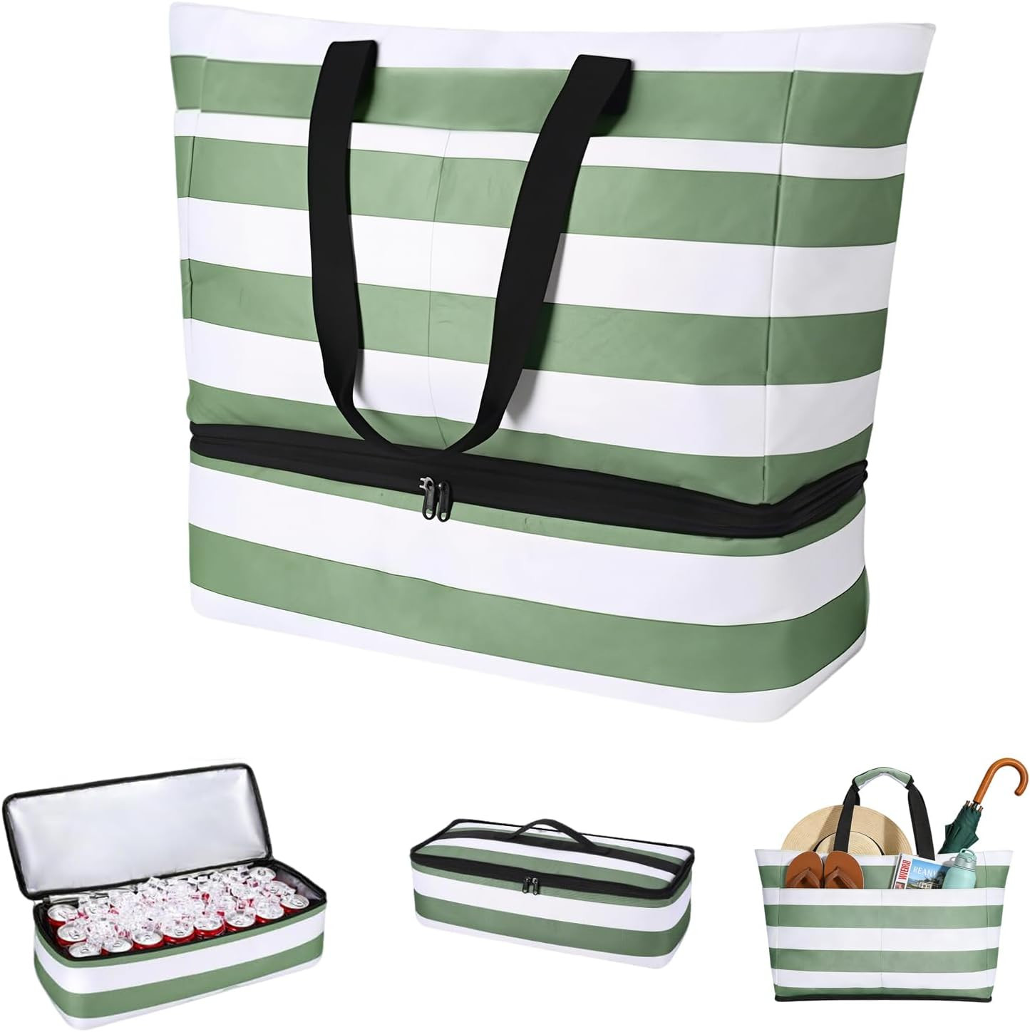 Grande Borsa Da Spiaggia Da Donna, 50 X 29 X 49Cm Borsa Mare Grande XXL, Borsa D