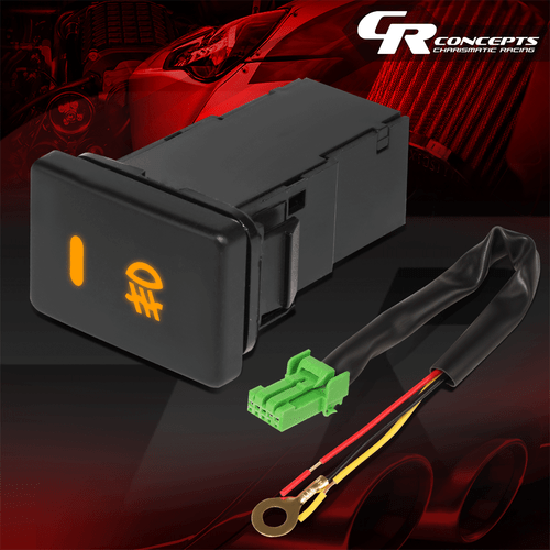 DASH MOUNTED FOG LIGHT CONTROL SWITCH+WIRING HARNESS FOR 2006-2017 TACOMA PRIUS - Foto 1 di 6