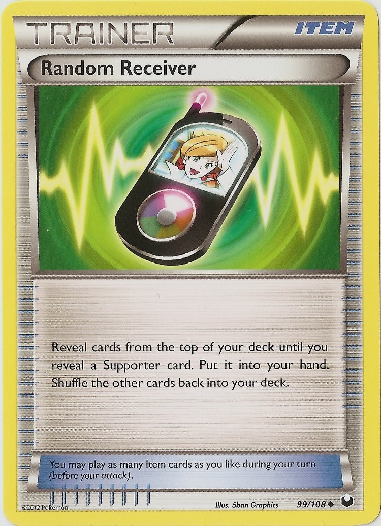 Random Receiver - 99/108 - Uncommon NM, English Pokemon Dark Explorers