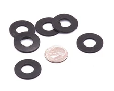 3/8" ID x 3/4 OD x 1/16" All Weather Rubber Flat Washers   Various Pack Sizes