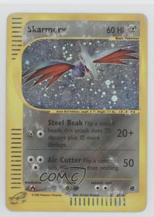 Skarmory Holo Pokemon e-Card Series Expedition #27 2002