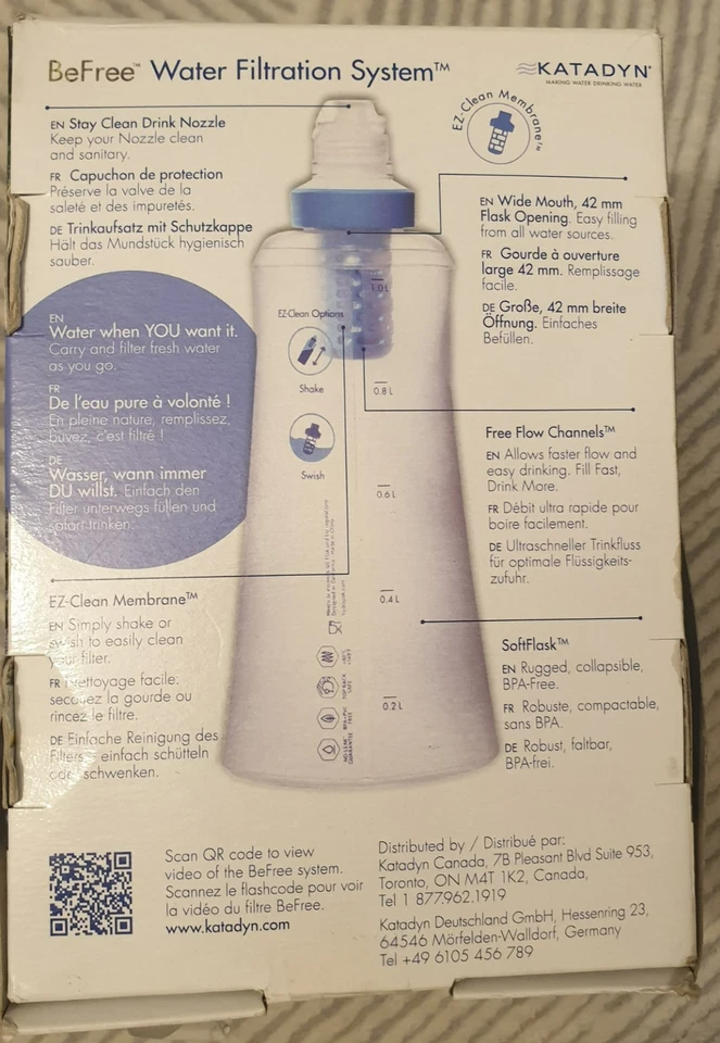 Microfiltro Katadyn Befree 1 L (Nuevo) Foto 3 de 3