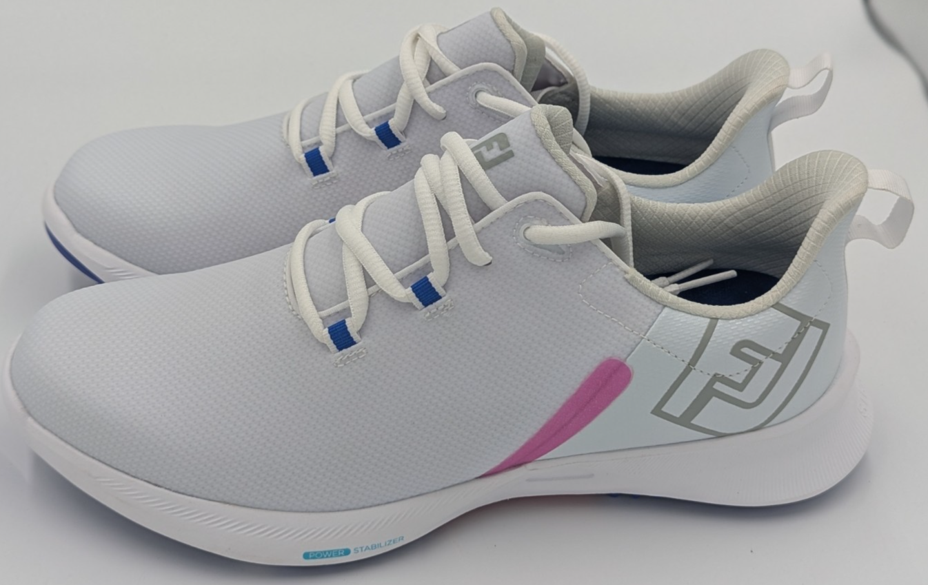 FootJoy Women's Fuel Sport Spikeless Golf Shoe White Pink 90127 Size US 9.5M J2W