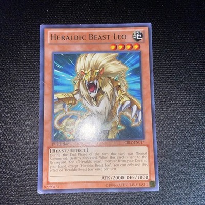HERALDIC BEAST LEO  - RARE - YUGIOH TCG MP 