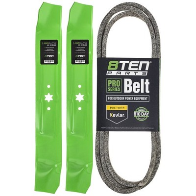 8TEN Blade Belt Kit for Troy Bilt Bronco Pony 42 Inch 942-0616A 954-04060C