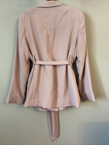 New Look Pink Belted Blazer Jacket - Size 16 NEW - Picture 4 of 4