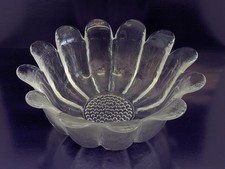 Vintage Dartington Crystal Glass Daisy Large Deep Fruit/Trifle Bowl 21cm Thrower