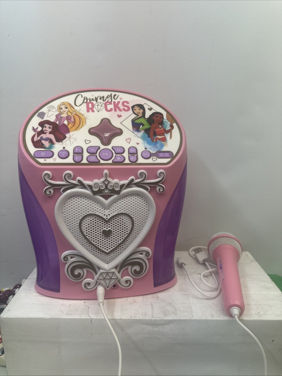 Disney Princess Courage Rocks Karaoke Mic Radio Ariel Moana Mulan