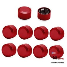 Bolt Covers Caps Engine Bolt Topper Cap Fit for Harley Twin Cam 9mm-12mm Red