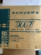 Sawyers Rotomatic 717A Slide Projector ,Working w/ Box.As is