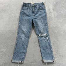 Madewell The Perfect Vintage Jeans Women 26 Distressed High Rise Western Cowgirl