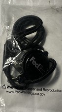plastic bag containing a FedEx lanyard and badge holder.