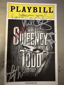 SWEENEY TODD Original Signed Playbill! Patti Lupone Michael Cerveris, Others