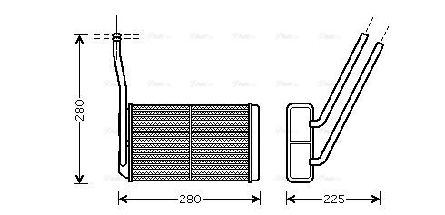 AU6195 AVA Heater FIT LAND ROVER FREELANDER (1997) 2.5