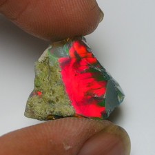 Black Opal Rough 8.45 Cts Natural Ethiopian Welo Opal Raw Fire Jewelry Grade