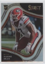 2022 Panini Select Draft Picks Field Level Silver Prizm Nakobe Dean #200 1u6