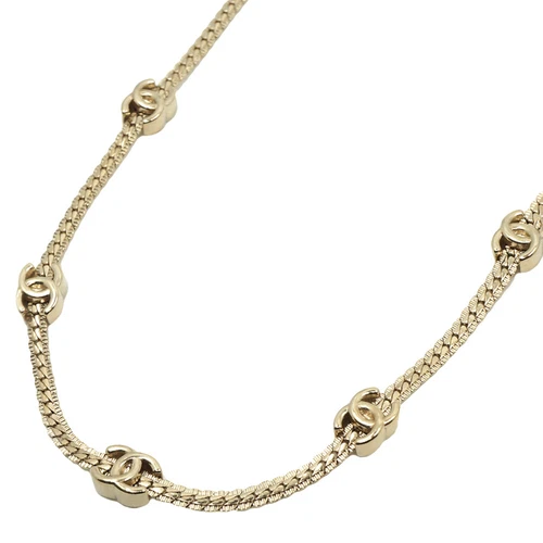 Collana girocollo CHANEL COCOmark metallo oro P0030934