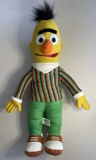 Vtg Sesame Street Bert Plush Doll 11” NANCO 2003