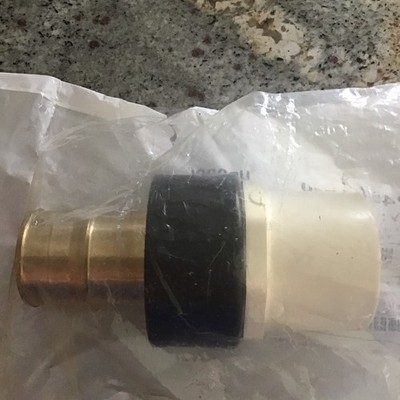 Uponor ProPEX LF Brass CPVC Spigot Adapter Kit 1 1/2 PEX X 1 1/2 CPVC CP4501500 