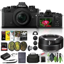 Nikon Zfc Mirrorless Camera with 16-50mm Lens Black (1675) + FTZ II Adapter +
