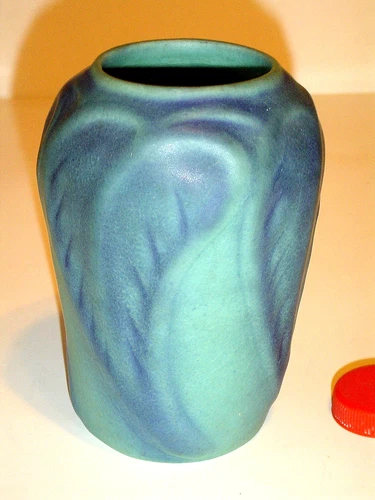 Van Briggle VASE Blue Green 5" tall CLEAN EXCELLENT condition