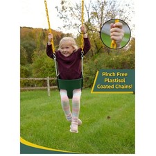Rust-Resistant Green Baby Swing Seat - Fully Assembled