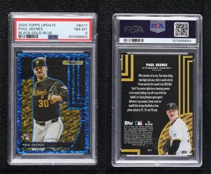 2024 Topps Update Topps Black Gold Blue Paul Skenes #BG-17 PSA 8 Rookie RC