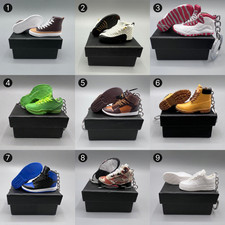 Variety 3D Mini Sneaker Keychain 1/6 Scale Shoe Keyring With Box