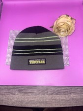 Nickelodeon TMNT Teenage Mutant Ninja Turtles   GRAY GREEN KNITTED Beanie HAT
