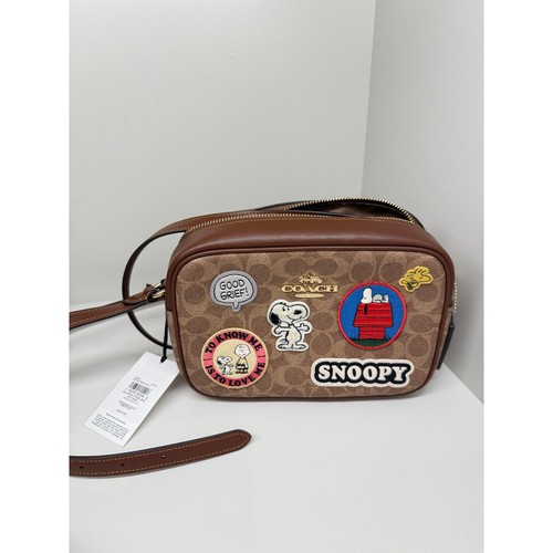 Bolso para cámara Coach X Peanuts Jamie en lona exclusiva con parches CBM28 - Imagen 10 de 11