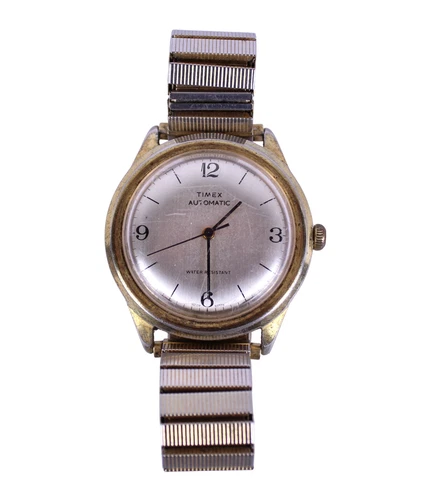 Vintage Timex Automatic 37mm Gold Tone Watch