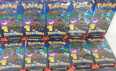 Pokemon TCG: 10 Packs Trick or Trade Booster Packs NEW/ SEALED