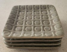 Jonathan Adler Crate & Barrel Dessert Appetizer Plates Circles- Set of 4