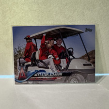 Topps 2018 Update Next Stop: Stardom Ohtani Trout Upton Angels #US158