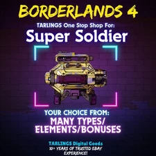 Borderlands 4 🎉 Super Soldier [Energy Shield] GODROLLS ✨ Pick Your Item!✨